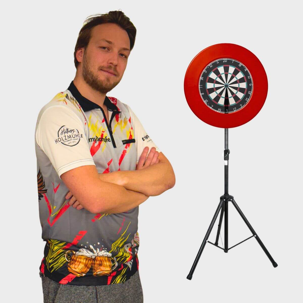 Personalisierte Dart Shirts / Trikots zum selbst gestalten (Stehkragen) - Image 2